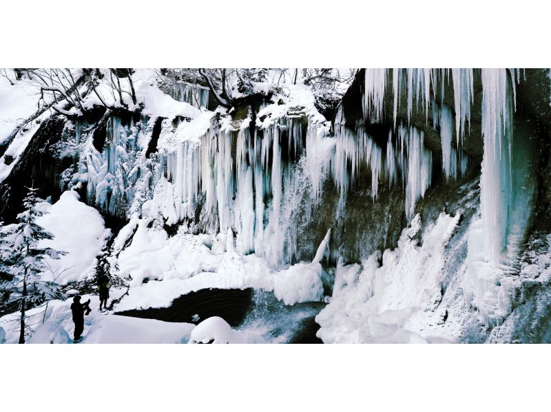 Ice Palace Shichijo Otaki Fat Bike Tour A comfortable ride! Let's go see the wonders of nature on a fat bike that can run on snow. (Hot drinks and snacks included)の紹介画像