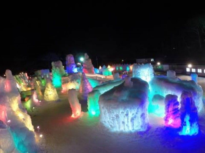 Ice Palace Shichijo Otaki Fat Bike Tour A comfortable ride! Let's go see the wonders of nature on a fat bike that can run on snow. (Hot drinks and snacks included)の紹介画像