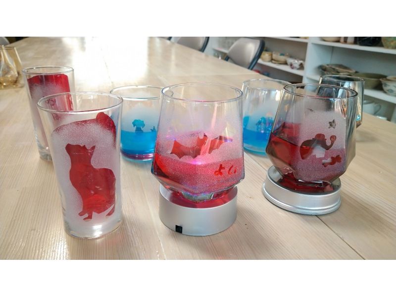 [Aichi / Nagoya Station 5 minutes] "Sandblasting experience" It is an experience of blowing sand and shaving glasses! With a toast with juice!の紹介画像