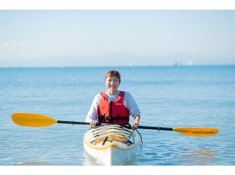★初心者大歓迎【湘南・逗子・カヤック】会員制リゾート施設で贅沢シーカヤック半日体験★バスタオル完備。１ドリンク付、写真データプレゼント。の紹介画像