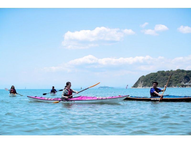 Beginners welcome! [Shonan, Zushi, 1-day kayaking] Let's go on a sea kayak adventure. Lunch, bath towel, complimentary drink included. Photo data gift included.の紹介画像