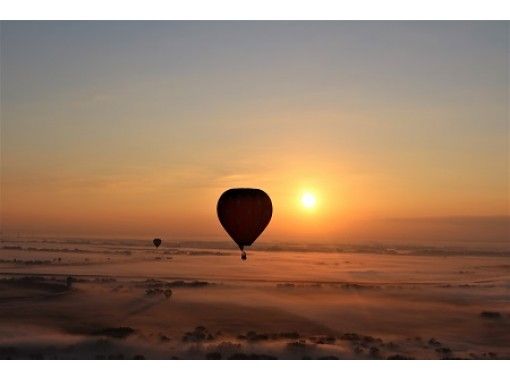 栃木県 渡良瀬遊水地 上空1000mから関東平野を一望 熱気球観光フライト ご夫婦 ご家族の記念に アクティビティジャパン
