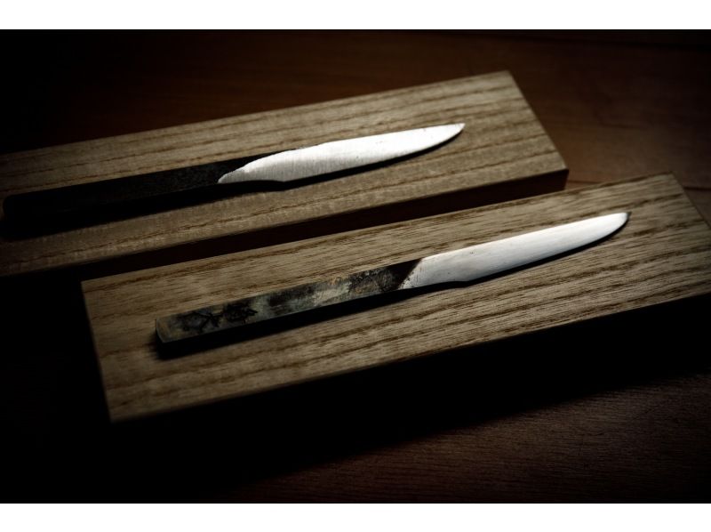 [Kyoto Kameoka] Experience swordsmithing in Oku-Kyoto! Authentic sword-making using the same material used for Japanese swords, ``Tamahagane'' <Shodai Tantoba>の紹介画像