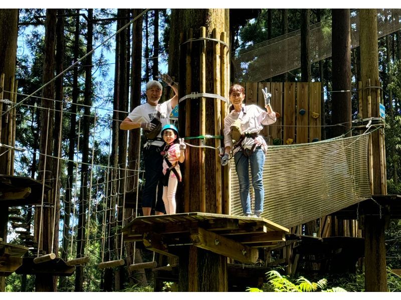 Forest play in Shiga Prefecture! A canopy course for kids (preschool to family) [Forest Adventure, Ritto]の紹介画像