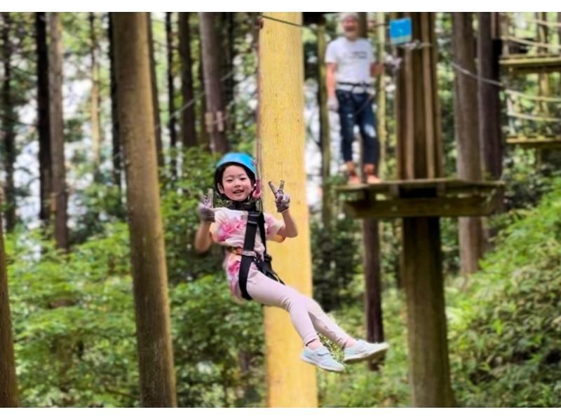 Forest play in Shiga Prefecture! A canopy course for kids (preschool to family) [Forest Adventure, Ritto]の紹介画像