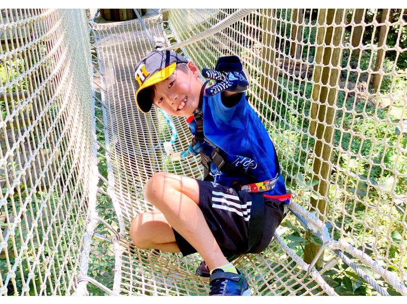 Forest play in Shiga Prefecture! A canopy course for kids (preschool to family) [Forest Adventure, Ritto]の紹介画像