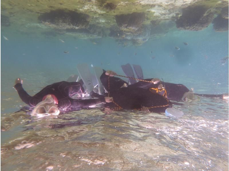 【 一組貸切 専用温水シャワー更衣室完備 5歳・2名様～】★バスタオル付★那覇から35分 本島南部自然海岸でのんびりとスノーケリングの紹介画像