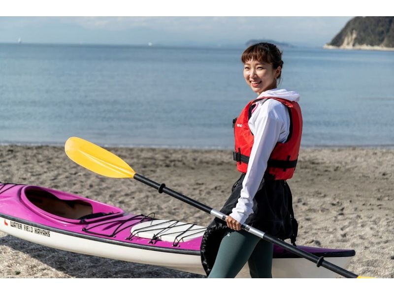 ★Beginners welcome [Shonan, Zushi, Beach Yoga & Kayaking Experience] Bath towels provided, changing rooms with plenty of amenities. Luxury beach yoga and kayaking experience planの紹介画像