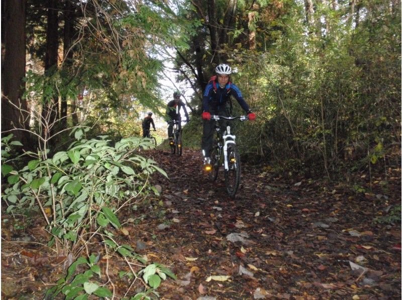 【高崎観音／群馬 関東】マウンテンバイク自転車・MTBやまみち体験＋観光サイクリング『里山探検ライド』秋桜＊紅葉★冬☆春の菜の花ツアーの紹介画像