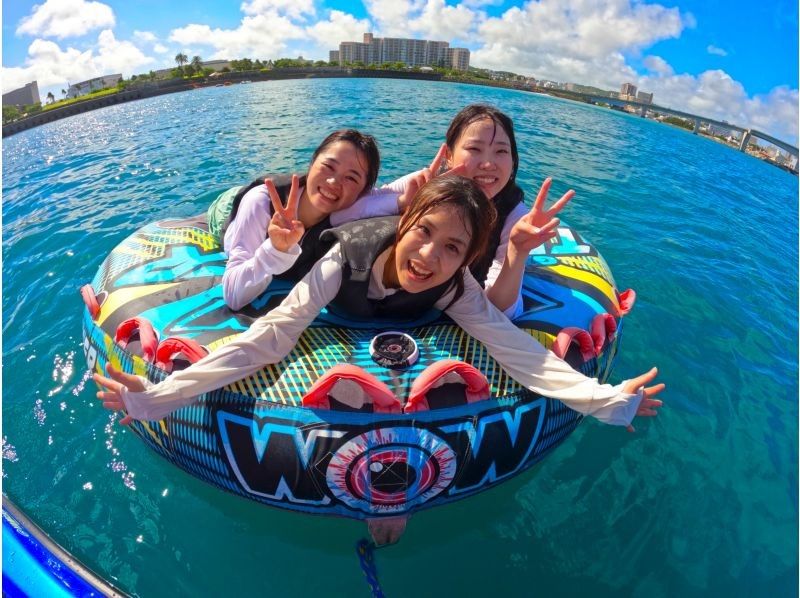 【沖縄・浦添・宜野湾】絶叫マリンスポーツ体験！バナナボートなど最新アクティビティから当日現地で2個選べる『Aプラン♪』の紹介画像
