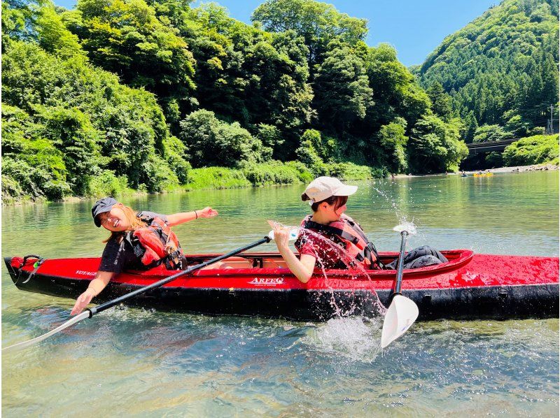 群馬・吾妻】青い湖・四万湖で癒しの半日カヌーツアー！家族、友人