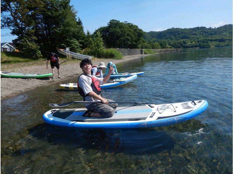 [Hokkaido, Lake Toya] Let's enjoy SUP relaxedly in the magnificent and beautiful caldera lake.