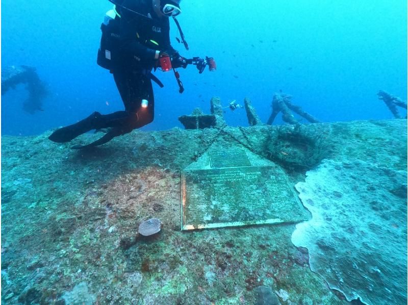 【沖縄本島　古宇利島】USSエモンズ　沈船ダイビング（２ダイブ）写真動画撮影プレゼントの紹介画像