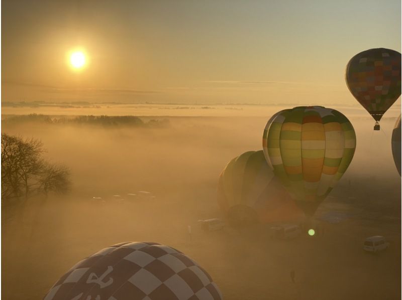 [Tochigi・Watarase] ◇Photos, drinks and snacks as gifts◇ Guided by a former world champion! An extraordinary experience! Enjoy a 1000m hot air balloon flight with spectacular viewsの紹介画像