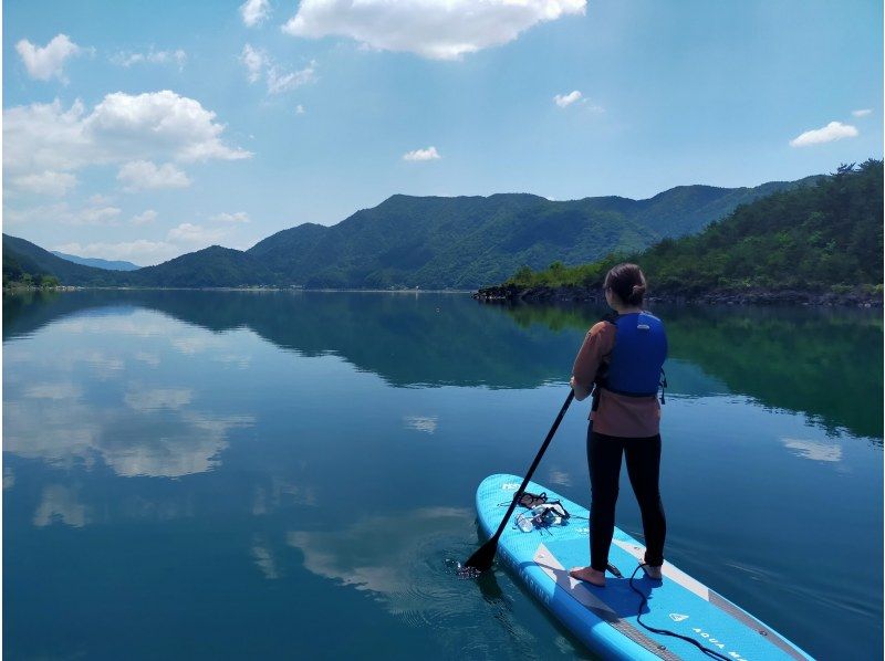 【山梨・富士五湖・西湖SUP】人気！湖上散歩ができる西湖SUP体験！ワンちゃんもOK！の紹介画像