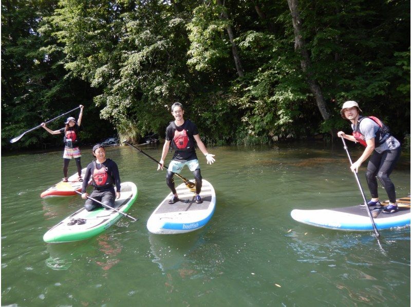 [Hokkaido / Niseko] Relaxing SUP experience in the clear stream Shiribetsu River!