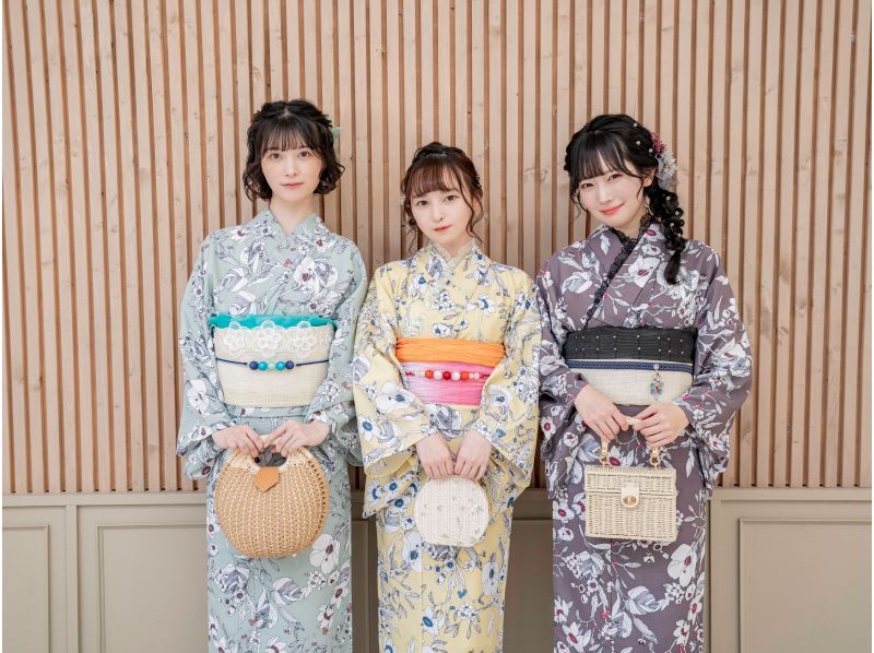 【東京・浅草】新作浴衣！ヘアセット付き！「一式レンタル＆着付けプラン」雨の日は雨傘無料貸出♪の紹介画像