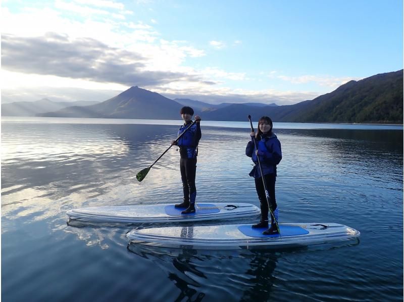 First in Hokkaido! Clear SUP (SUP) Warm cruising with a dry suit that does not get wet all over! 