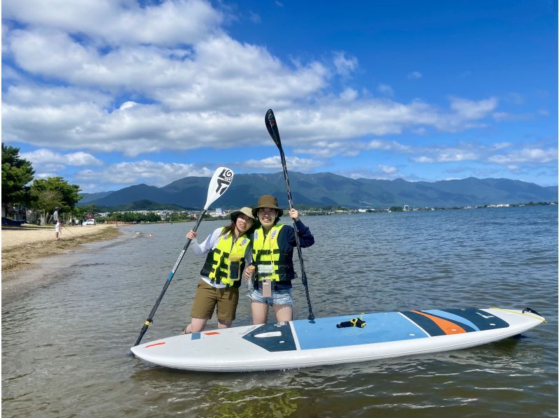 【滋賀・琵琶湖】琵琶湖でSUPデビューしよう！正しいSUPを150分しっかり学べるプラン（初心者向け）の紹介画像