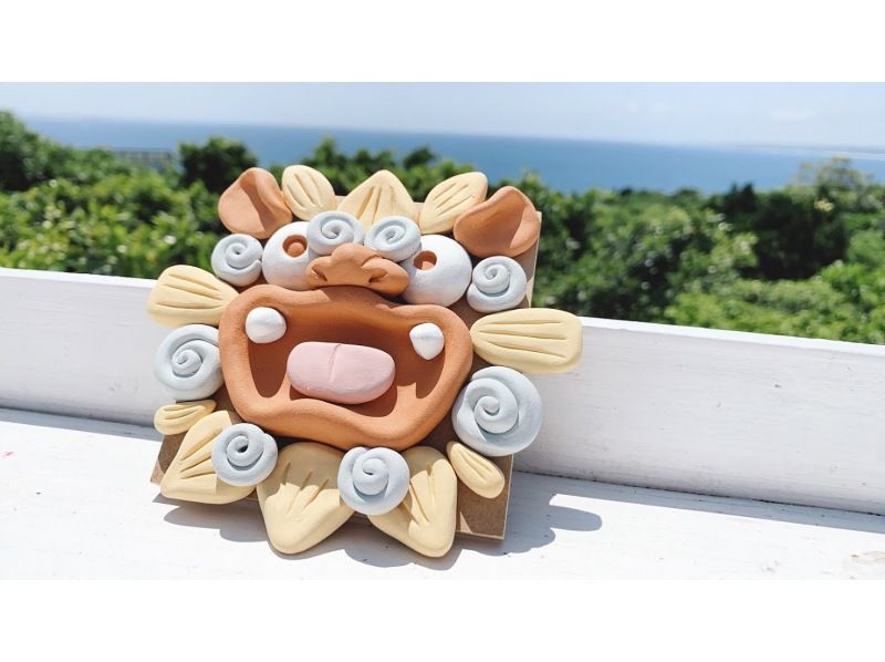 【沖縄・北部】面シーサー組み立て体験！パズル感覚でシーサーを作ろう！約45分　の紹介画像