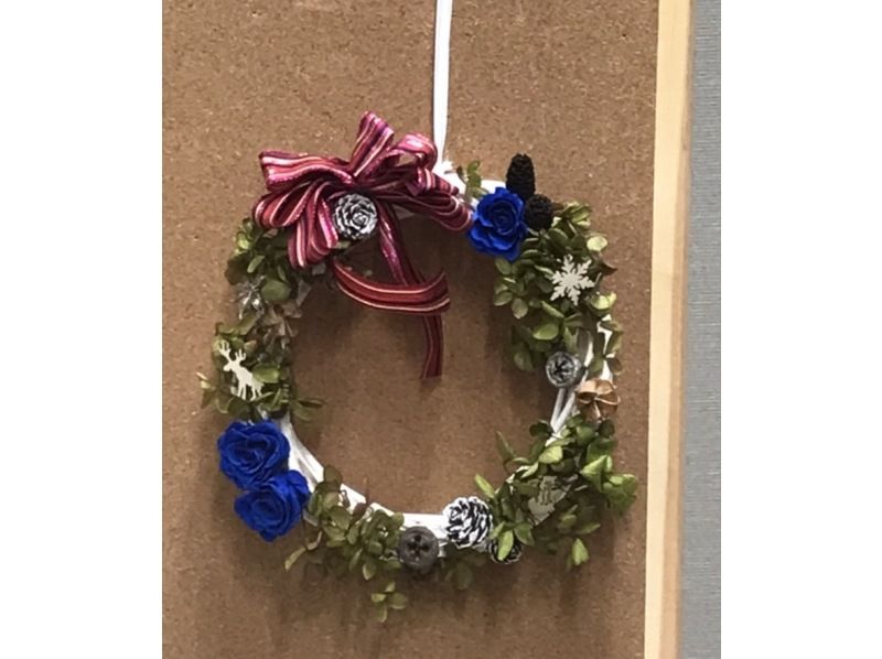 [From Miyagi/Sendai] "Preserved Flower Wreath" ⋰Christmas Wreath Version❕ Handmade Experienceの紹介画像