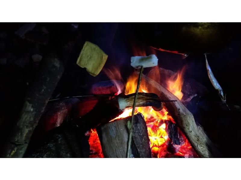 【大分・佐伯市】一組限定【1泊2日/♨️/焚火夜営/3食/ｺｰﾋｰ.ｵﾔﾂ付】「夏の涼風/藤河内渓谷の沢滑り/飛込み/素潜り」の紹介画像