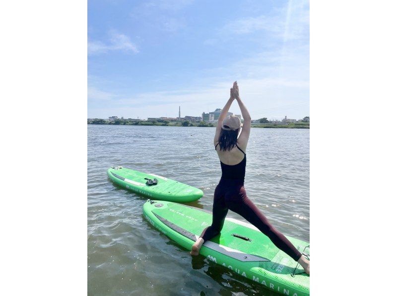 【神奈川・湘南】大自然の中でのサップヨガ体験。リフレッシュ、アクティブに動きたい方お勧！！の紹介画像