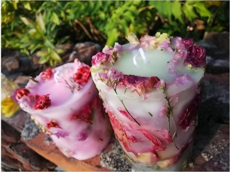 [三重/鈴鹿]“植物蠟燭體驗”製作充滿乾花的正宗蠟燭！の紹介画像
