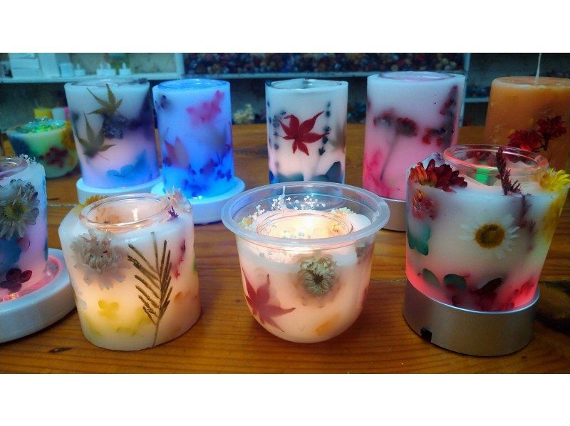 [三重/鈴鹿]“植物蠟燭體驗”製作充滿乾花的正宗蠟燭！の紹介画像
