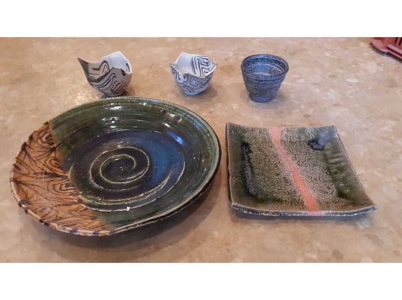 [Mie / Suzuka] Ceramic art experience "Plate making" + painting and coloring! The simplest ceramic art!の紹介画像