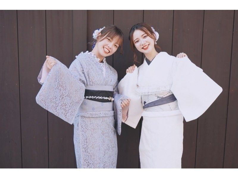 Kyoto Shijo "Premium Kimono Plan" Cute lace kimonos and mature solid colors are very popular!の紹介画像