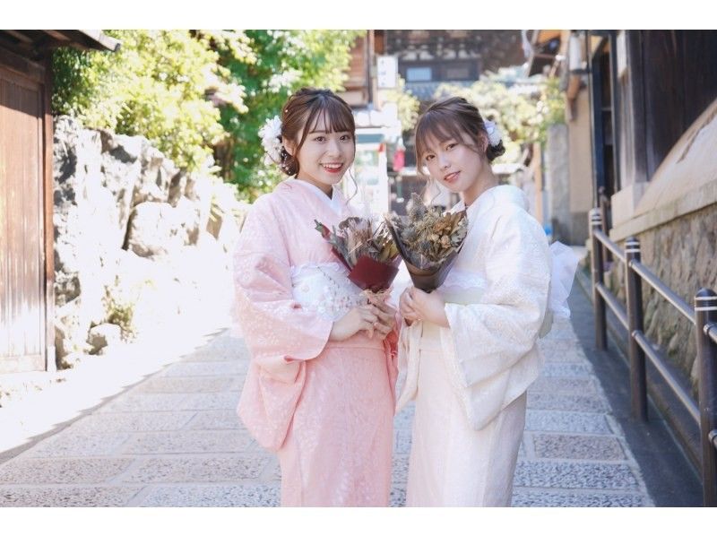 京都四条“高级和服计划”可爱的蕾丝和服和成熟的纯色很受欢迎！の紹介画像