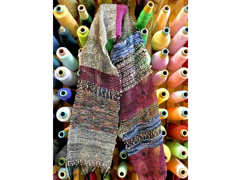 [沖繩/那霸] 體驗用您喜歡的顏色編織原創圍巾の紹介画像