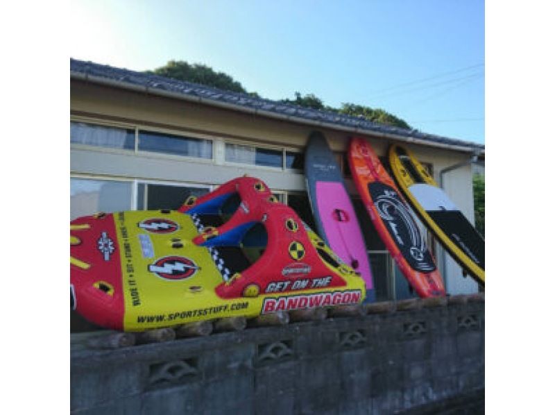 [长崎/五岛] 高崎海滩-Bop 海洋休闲、香蕉船、水上球体验の紹介画像