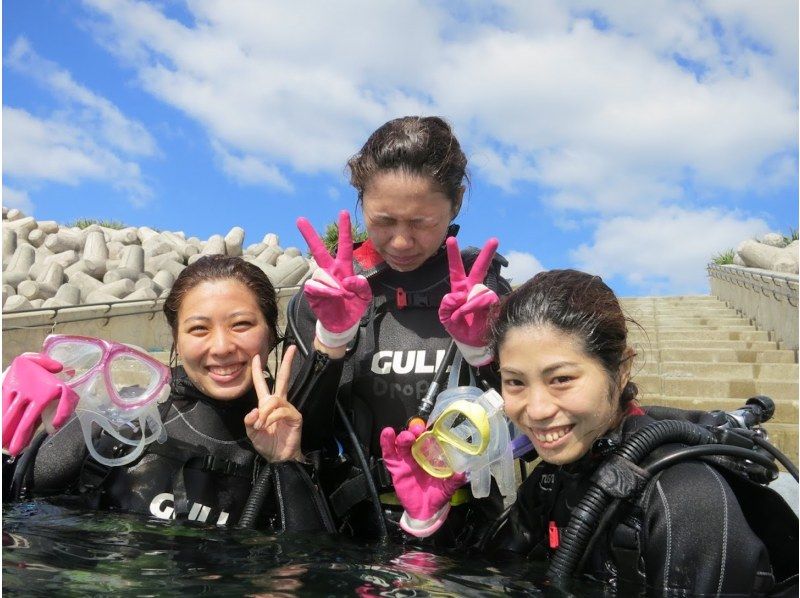 【沖縄・本部、水納島・瀬底島】手ぶらで集合　体験ダイビング　半日いっぱい遊べる2dive　の紹介画像