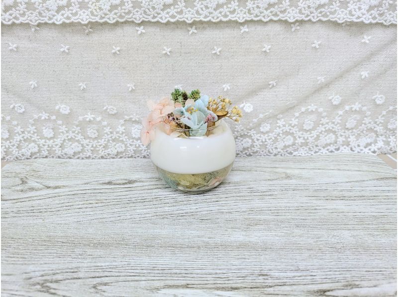 【フラワーカップサシェ】火を灯さないから安全！お部屋にお花を飾りましょう！※人数割引有り　お一人参加OKの紹介画像