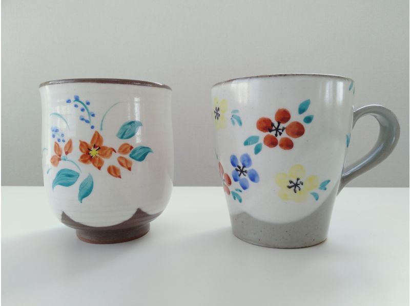 京都・下京区】清水焼 マグカップ、湯呑絵付け体験【HIS】