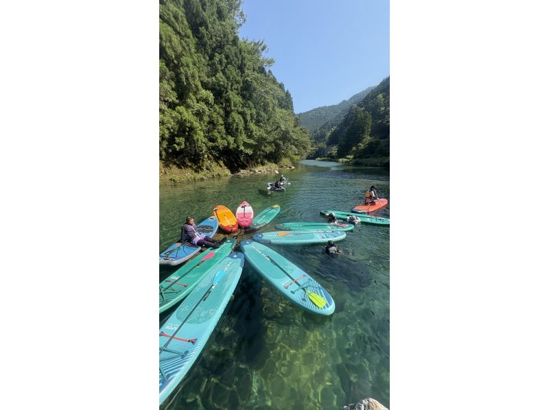 【高知・仁淀川】仁淀ブルーに1番近い場所でSUP、にこ淵まで35分。女子旅にオススメ!!有資格インストラクターで安心。ドッグSUP対応店。の紹介画像