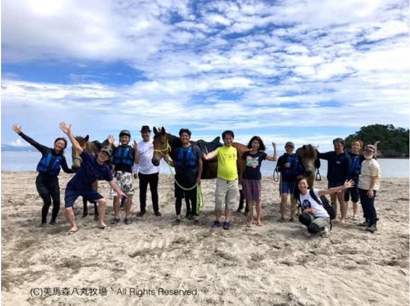 【宮城・奥松島】 オーシャンライディング 海辺での乗馬体験＊初めての方におすすめ＊の紹介画像