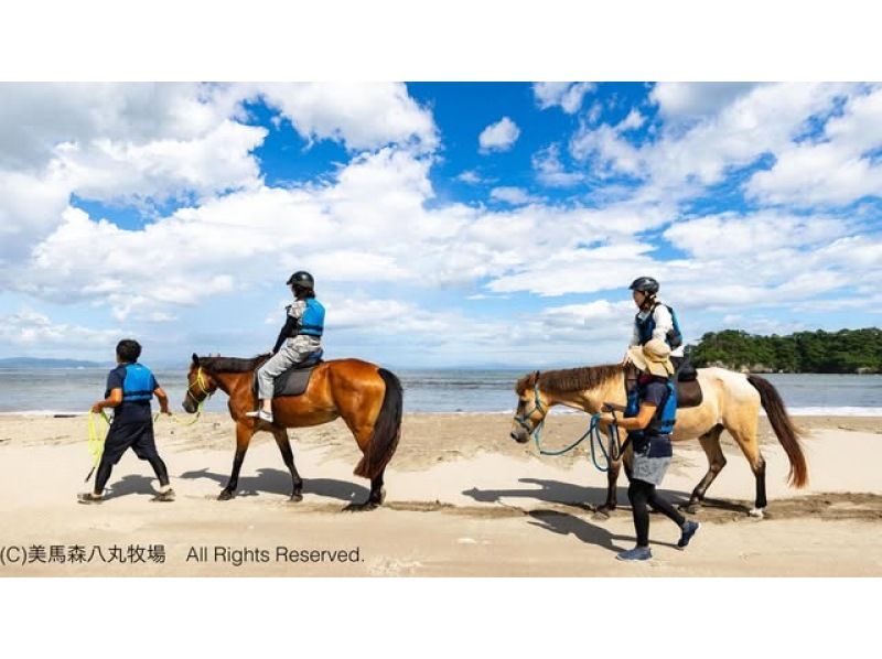 【宮城・奥松島】 オーシャンライディング 海辺での乗馬体験＊初めての方におすすめ＊の紹介画像