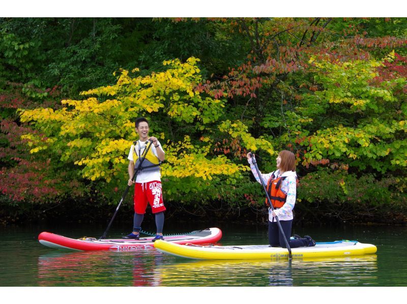 【軽井沢から1時間】松原湖SUP体験　初心者歓迎！ファミリー、グループで最高の思い出作りの紹介画像