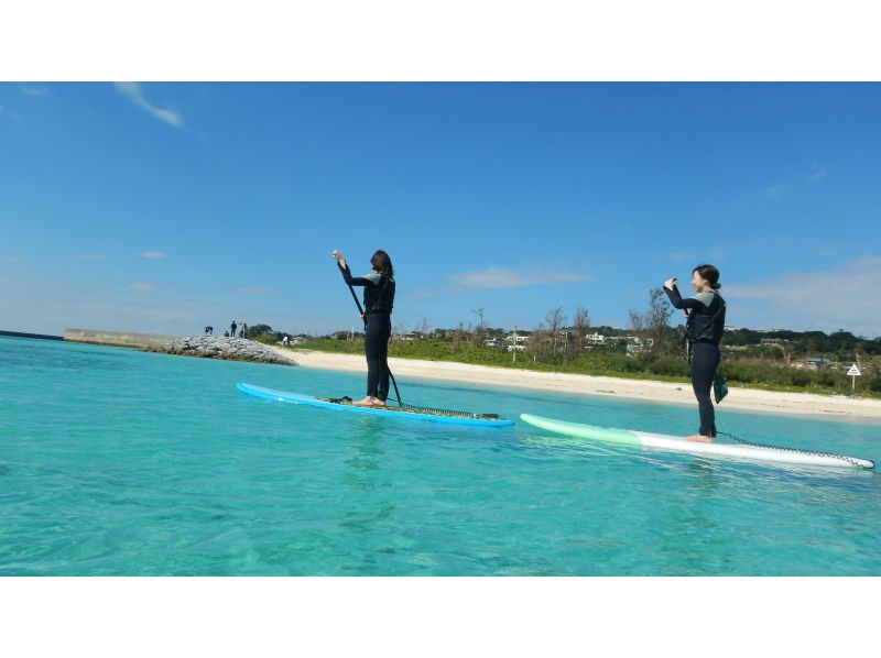 【沖縄・美ら海水族館近く】スタンドアップパドル（SUP）とシュノーケリングのセットメニュー☆高画質！GoPro動画サービスの紹介画像