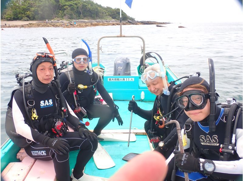 沖ノ島の神秘を探る！海底沈船と生物の楽園を巡るボートダイブの紹介画像