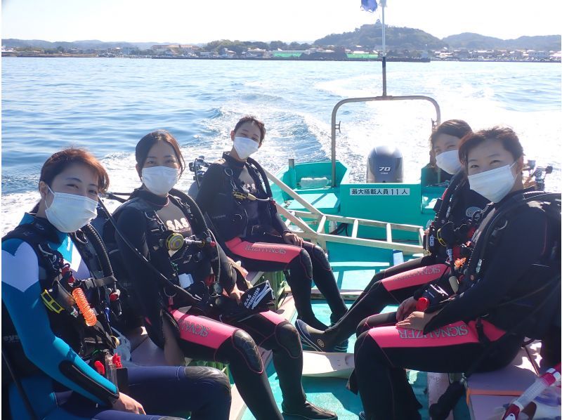 沖ノ島の神秘を探る！海底沈船と生物の楽園を巡るボートダイブの紹介画像