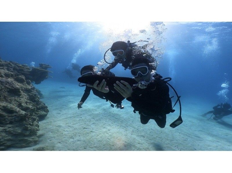 [Okinawa, Motobu Town] Swim even in the winter! Experience diving at Gorilla Chop Beach ♪ Free winter wetsuit rentals available, even for first-time scuba divers!の紹介画像