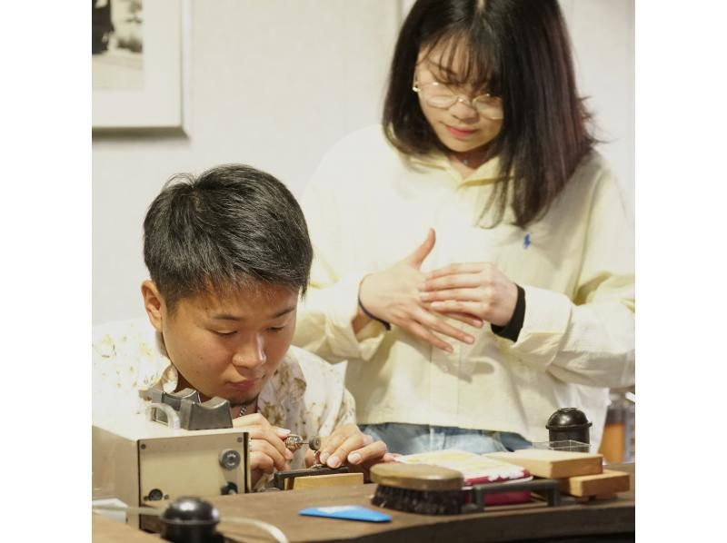 【新潟・上越】シルバーリング作り3〜4時間体験！ティータイム付★カップル、親子☆外国の方向け（前日まで予約可の紹介画像