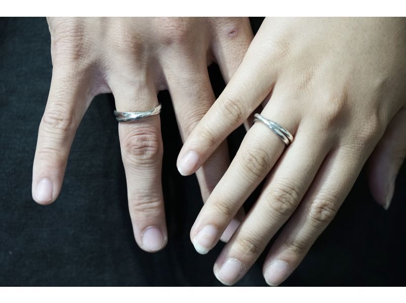 【新潟・上越】シルバーリング作り3〜4時間体験！ティータイム付★カップル、親子☆外国の方向け（前日まで予約可の紹介画像