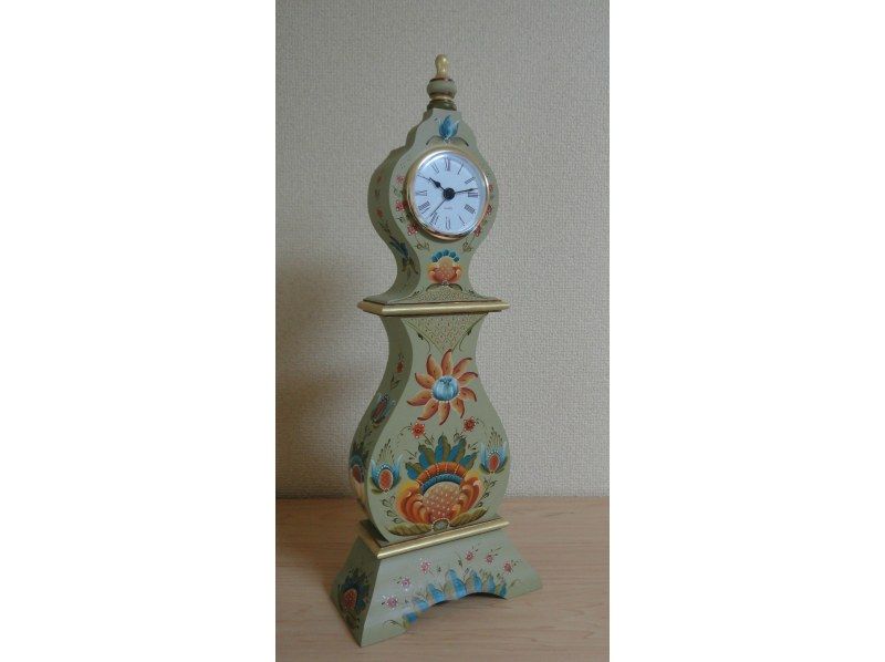 ローズマリング　テレマーク　トールペイント　時計　MDA ローズマリング テレマーク トールペイント 時計 MDA ローズマリング