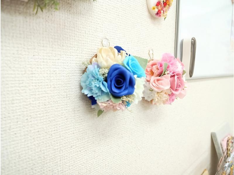 お花と香りのインテリア♪【フラワーアロマドーム】丸くて可愛いお花のアイテム♪香りを付けて癒やされましょう。の紹介画像