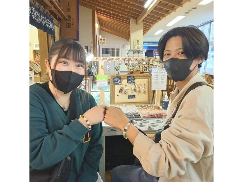 [秋田|横手]选择你最喜欢的宝石，提高你的运气！天然石饰品制作体验の紹介画像